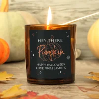 Personalised Pumpkin Amber Glass ..