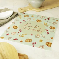 Personalised Pumpkin Glass Choppi..