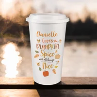 Personalised Pumpkin Spice Travel..