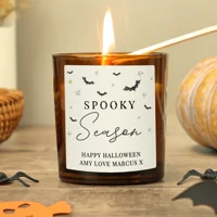Personalised Spooky Amber Glass C..