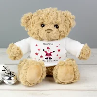 Personalised Spotty Santa Teddy B..