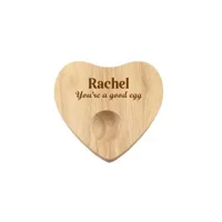 Personalised Wooden Heart Egg Hol..