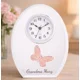 Personalised Crystal Butterfly Mantel Clock