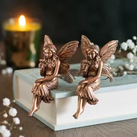Set of 2 Fairy Shelf Sitter Ornam..