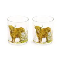 Set of 2 Glass Tumblers - Highlan..