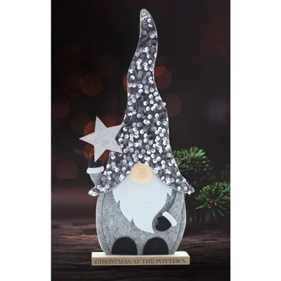 Silver Gonk With Sequin Hat