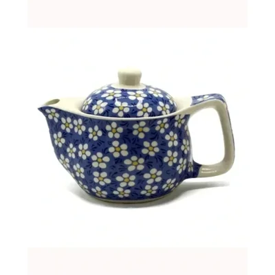 Small Herbal Teapot - Blue Daisey