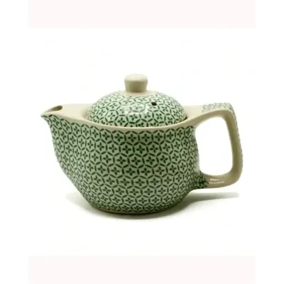 Small Herbal Teapot - Green Mosaic