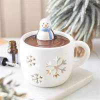 Snowman Hot Chocolate Oil Burner ..