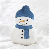 Snowman Shaped Boucle Cushion