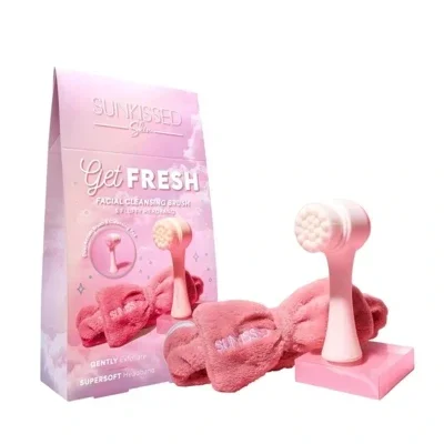 Sunkissed Skin Get Fresh Facial Cleansing Brush & Fluffy Headband Gift Set
