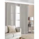 Top Voile Curtain Panels Pk2 - Grey