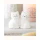 White Cat Shaped Salt and Pepper Shakers