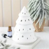 White Winter Fir Tree Oil Burner