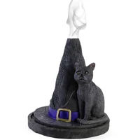Witch Hat With Cat Incense Cone H..