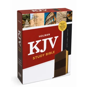 Holman KJV Study Bible – Brown/Burgundy LeatherTouch, King James Version