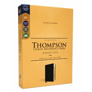 KJV Thompson® Chain-Reference Bible – Handy Size (Black European Bonded Leather,