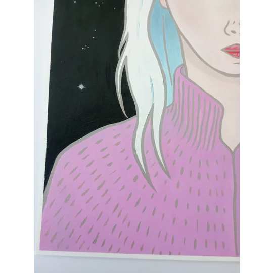 Nebula - Original Surreal Oil Portrait Painting on Paper