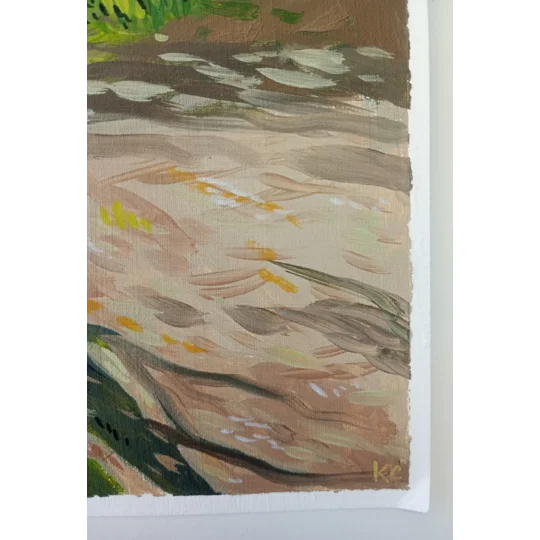 Forest #2 - Original Oil Landscape Painting on Paper
