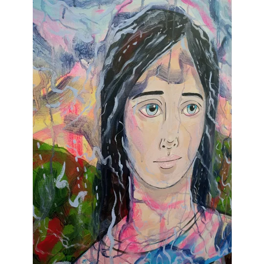 Summer - Original Acrylic & House Paints on Canvas