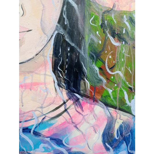 Summer - Original Acrylic & House Paints on Canvas