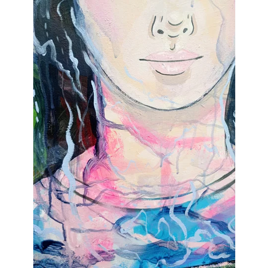 Summer - Original Acrylic & House Paints on Canvas