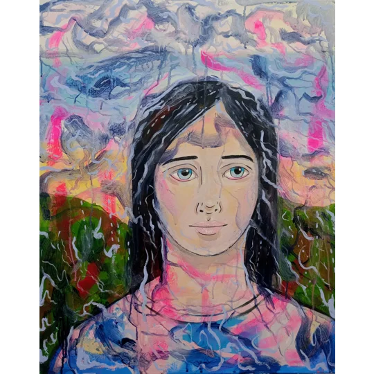 Summer - Original Acrylic & House Paints on Canvas