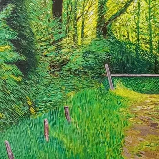 Countryside - Original Acrylic Landscape Painting on Canvas