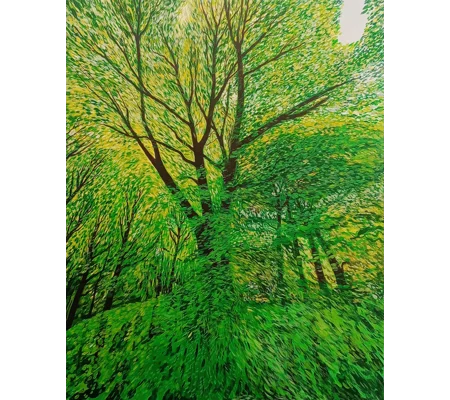 Woodland Tree - Original Acrylic Painting on Canvas