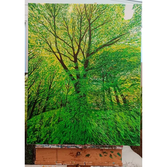 Woodland Tree - Original Acrylic Painting on Canvas