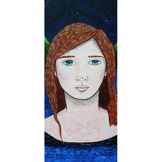 In The Water 2 - Original Acrylic Painting on Canvas Board