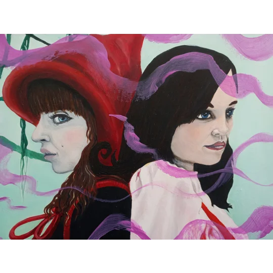 Red Riding Hood - Oil Painting on Board