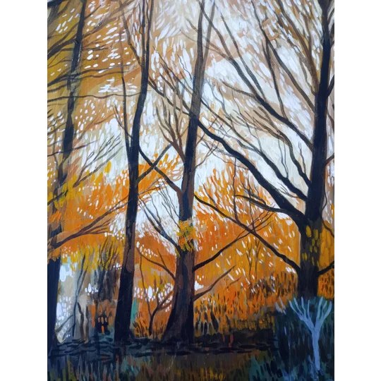 Autumn - Oil Painting on Wood