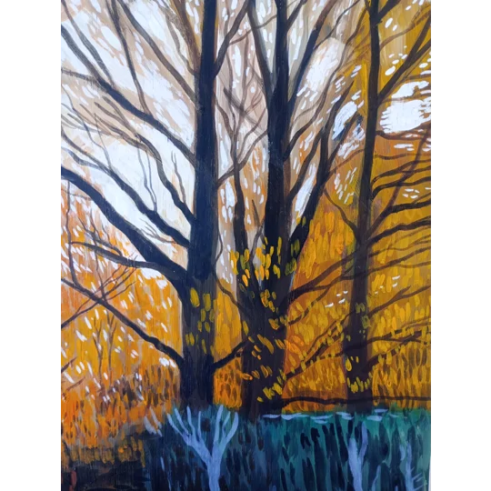 Autumn - Oil Painting on Wood