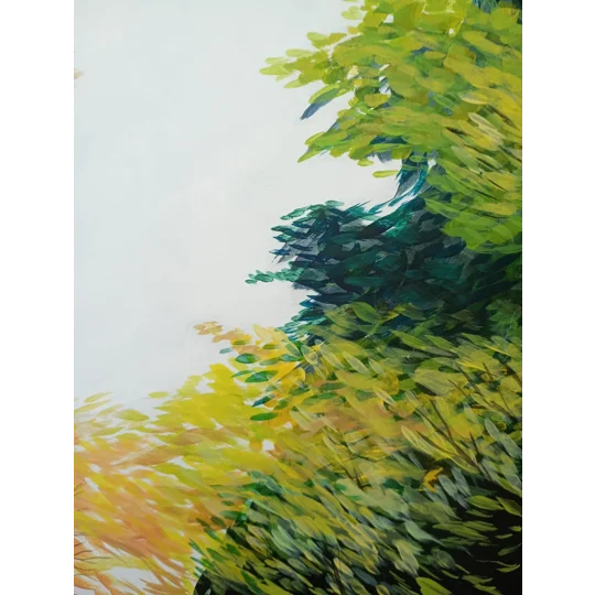 Castle Lane - Original. Acrylic Painting on Wood