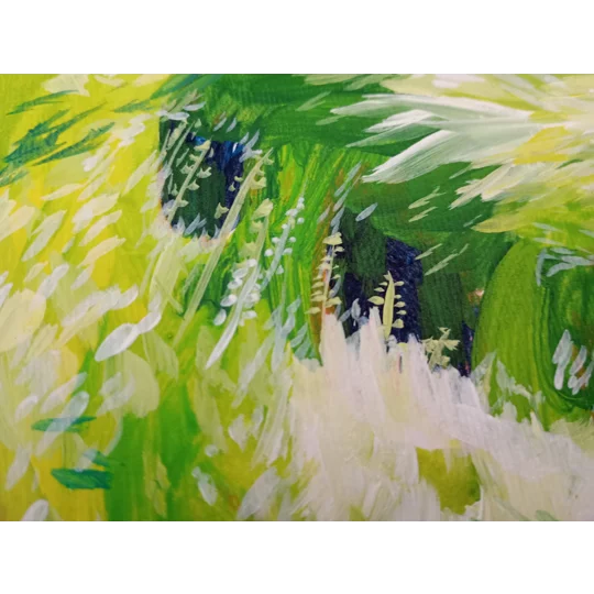 Bright Lane - Original Acrylic Painting on Paper