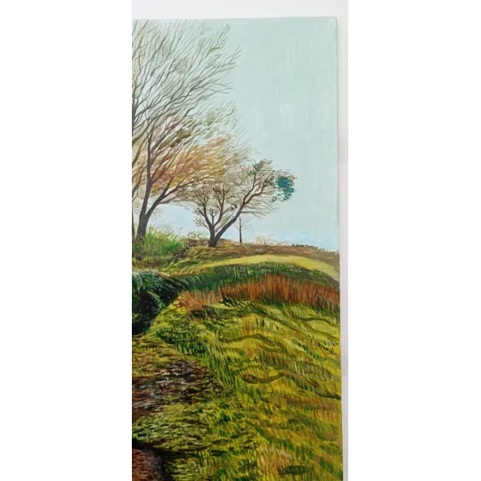 Water Meadows - Original Acrylic Landscape Painting on Canvas Board