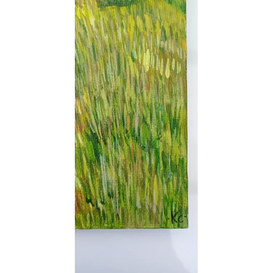 Water Meadows - Original Acrylic Landscape Painting on Canvas Board