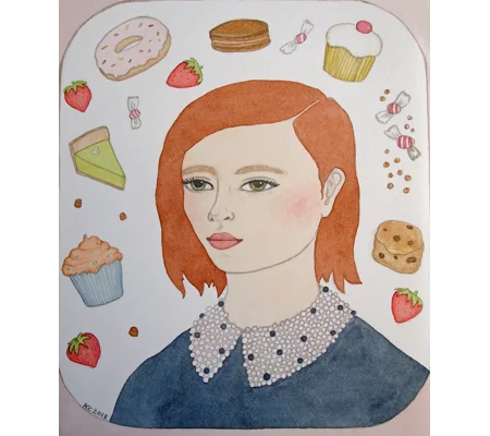 Portrait With Cakes - Giclee Print