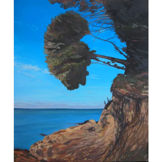 Original landscape painting inspired by the coast of the Isle of Wight,