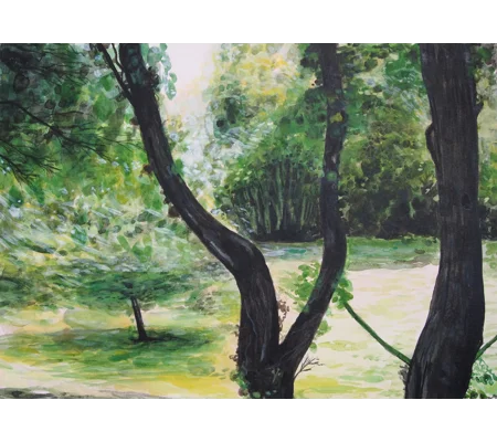 Garden #2 - Original Watercolour Landscape Painting on Paper