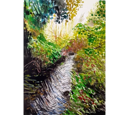 Forest Stream - Original Watercolour Landscape Painting on Paper