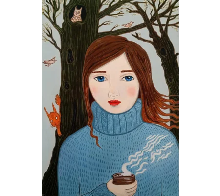 Autumn - Original Oil Painting on Paper