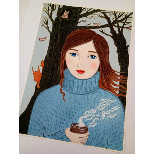 Autumn - Original Oil Painting on Paper