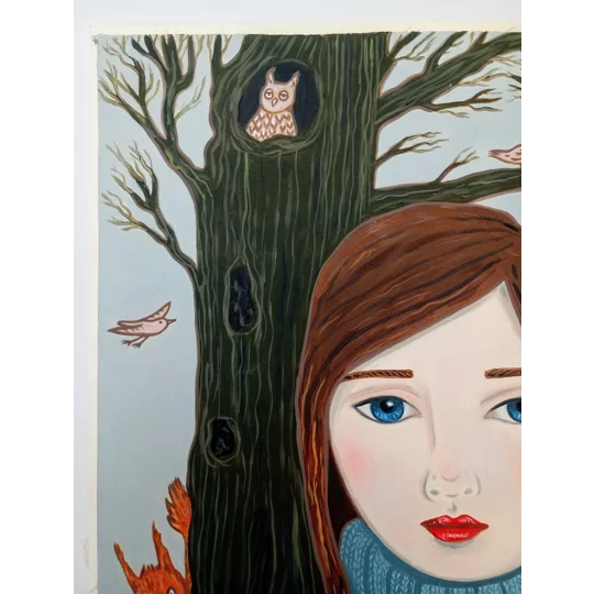 Autumn - Original Oil Painting on Paper