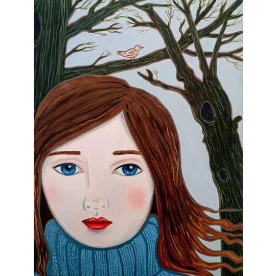 Autumn - Original Oil Painting on Paper