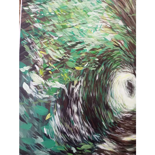 Woodland Path - Original Acrylic Landscape Painting on Wood