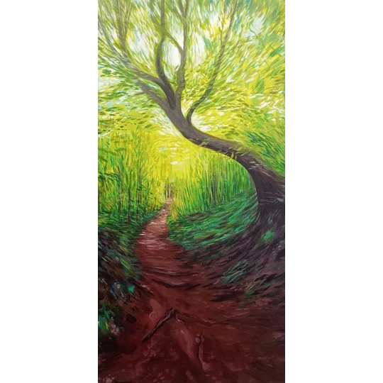 Mottistone Tree - Original Acrylic Landscape Painting on Canvas