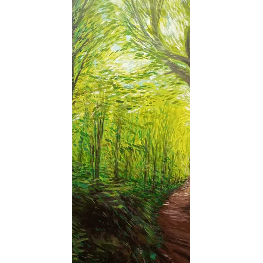 Mottistone Tree - Original Acrylic Landscape Painting on Canvas