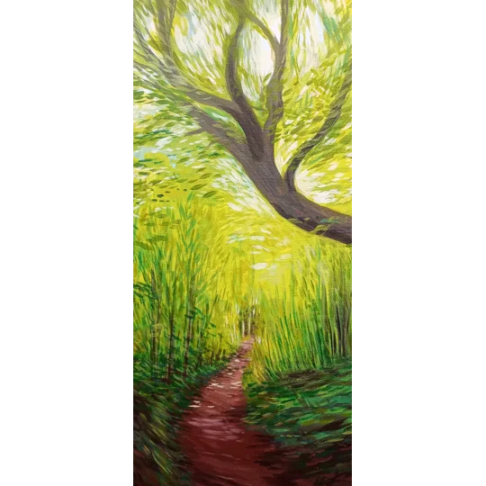 Mottistone Tree - Original Acrylic Landscape Painting on Canvas